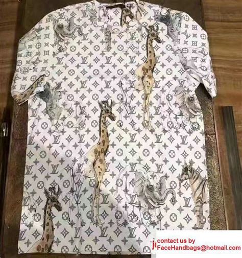 louis vuitton monogram printed t-shirt animals 2017 copy|louis vuitton t shirt cost.